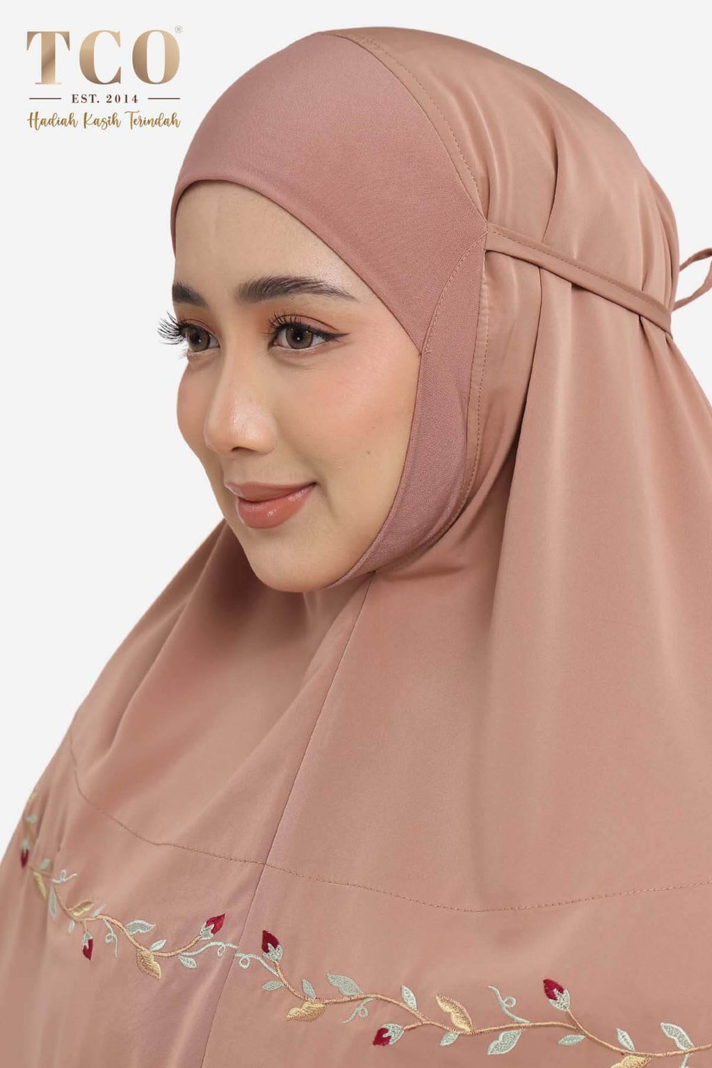 04_Telekung TCO Lily Luxe Burnt Brick