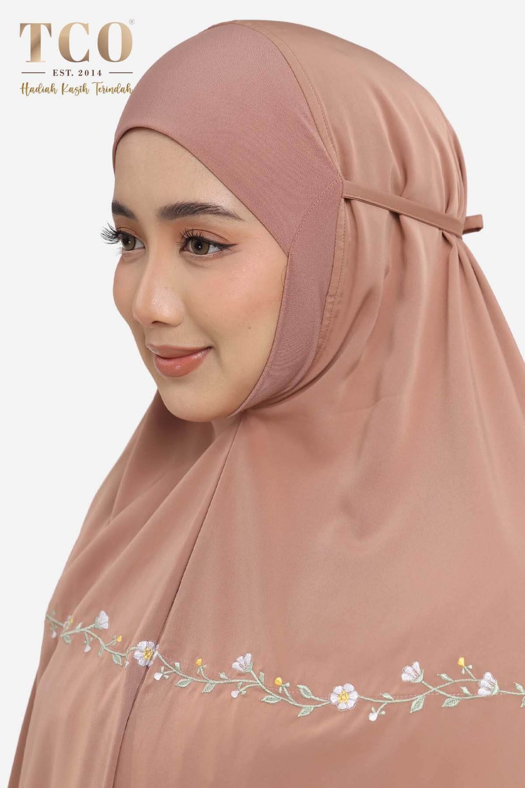 04_Telekung TCO Daisy Luxe Burnt Brick