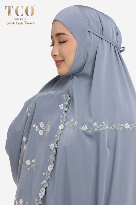 02_Telekung TCO Daisy Luxe Icy Gray