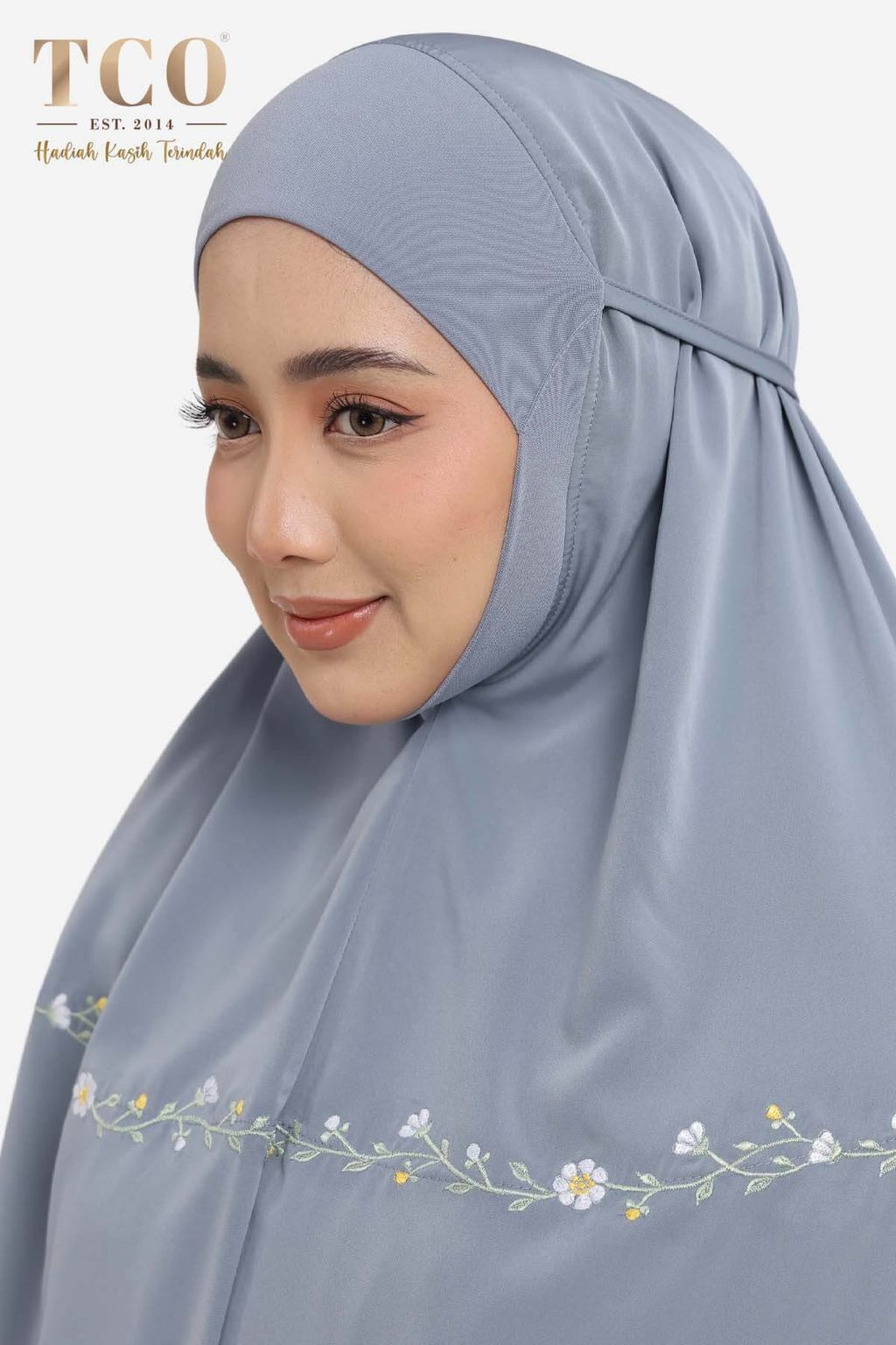 04_Telekung TCO Daisy Luxe Icy Gray