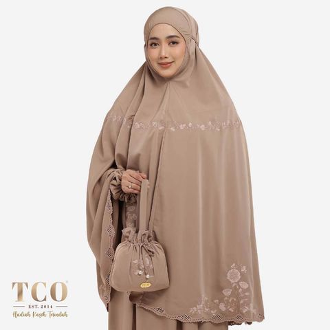 01_Telekung TCO Windy Luxe Coco Mocha