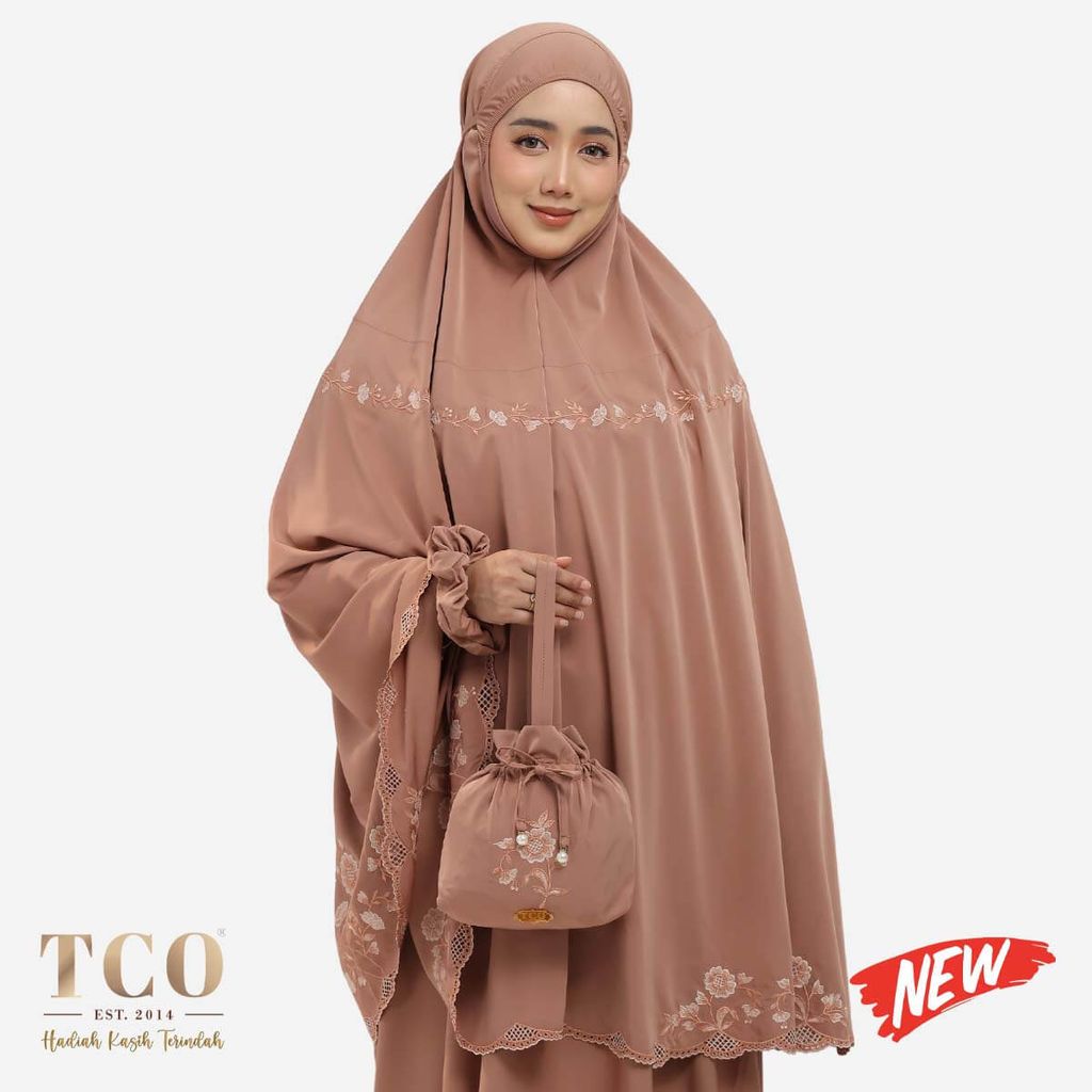 01_Telekung TCO Windy Luxe Burnt Brick New