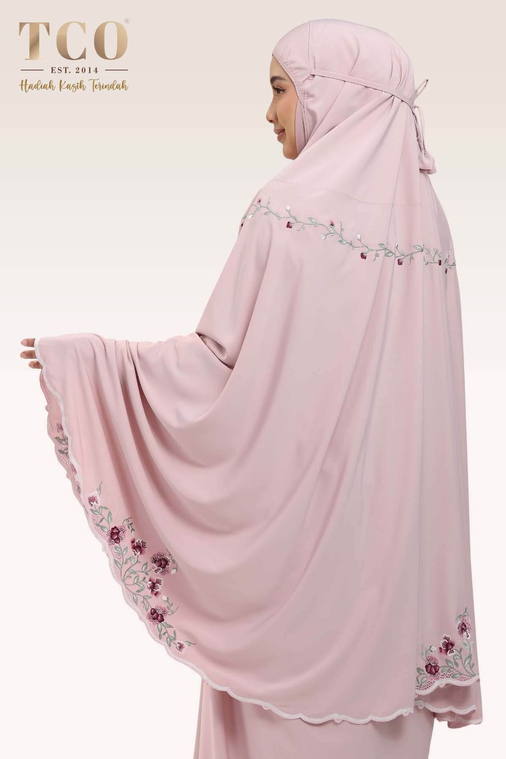03_Telekung TCO Mekar Luxe Dusty Rose