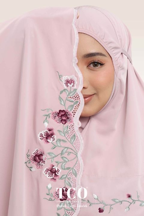 05_Telekung TCO Mekar Luxe Dusty Rose