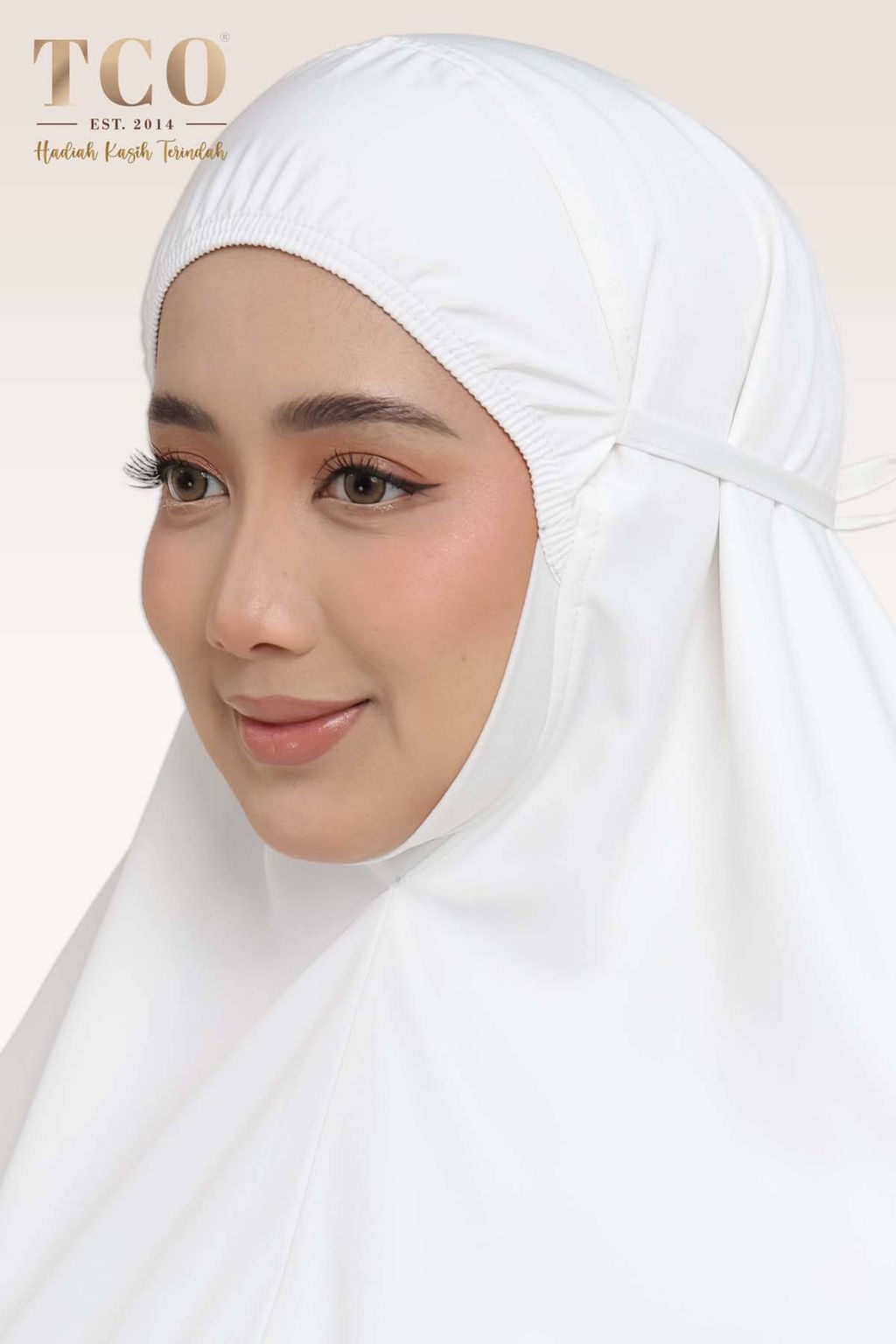 04_Telekung TCO Mekar Luxe Off White