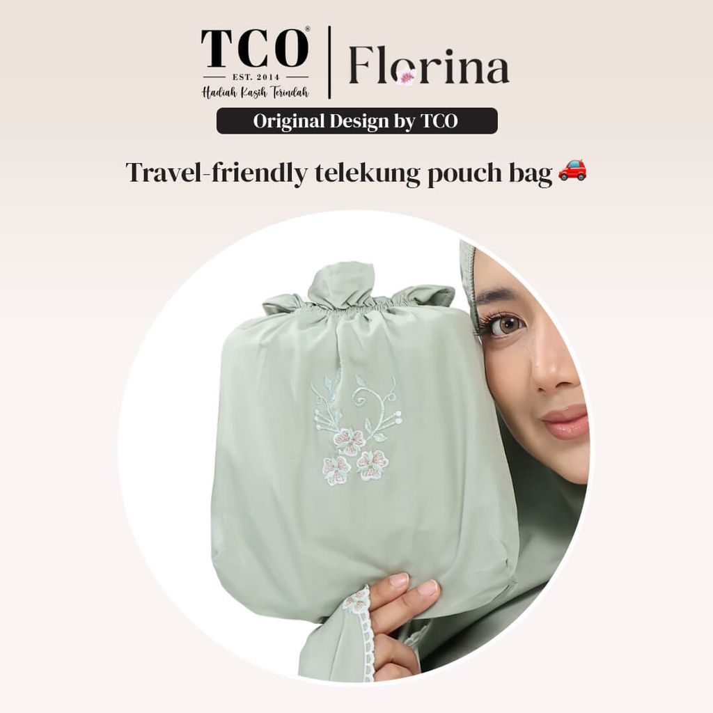 01_Telekung Florina by TCO - Free pouch bag