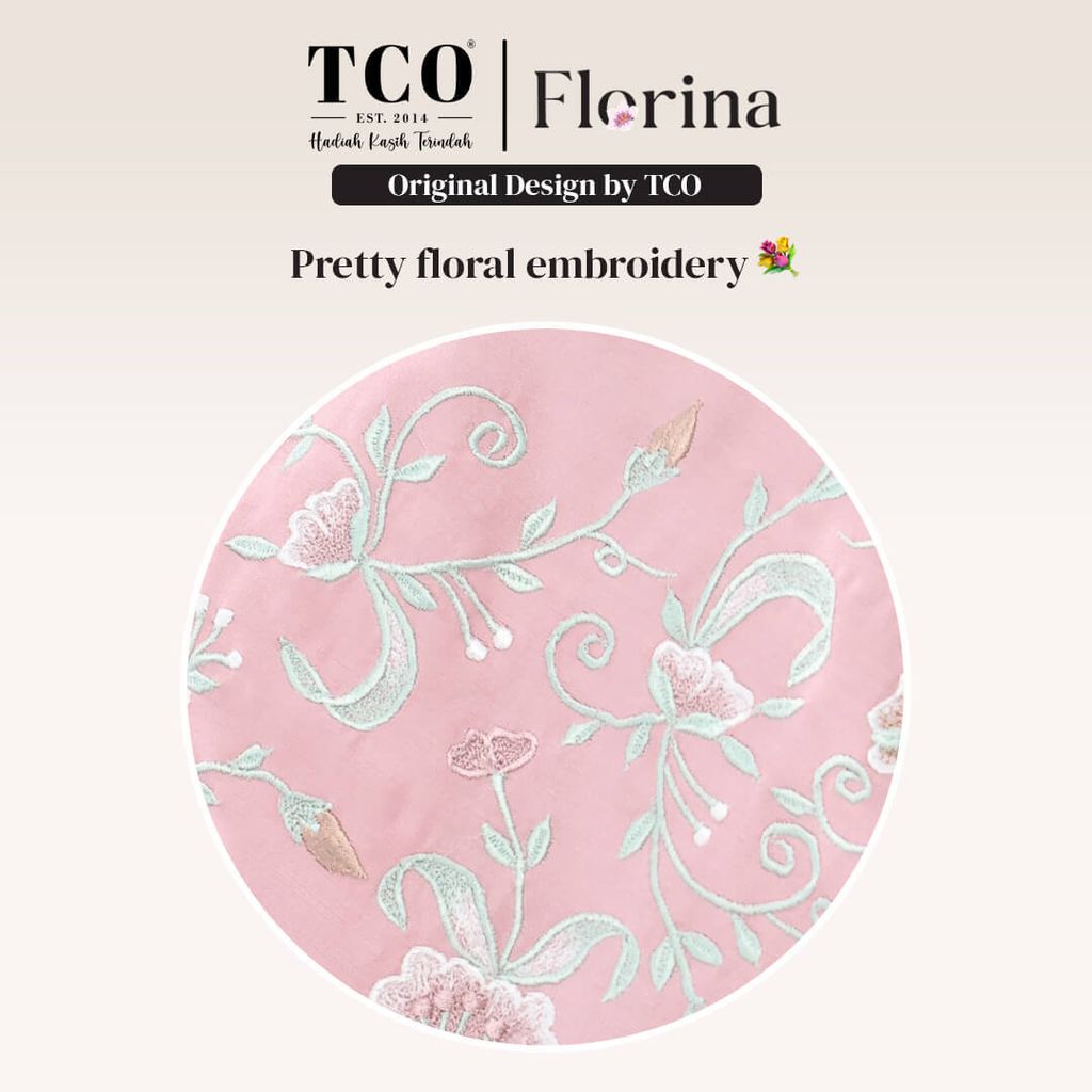 03_Telekung Florina by TCO - Pretty floral embroidery