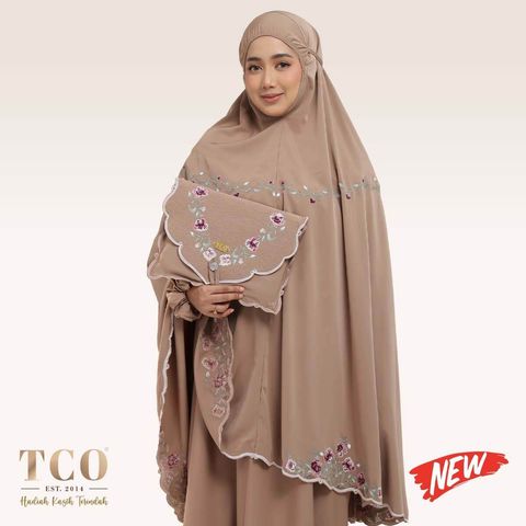 01_Telekung TCO Mekar Luxe Coco Mocha New