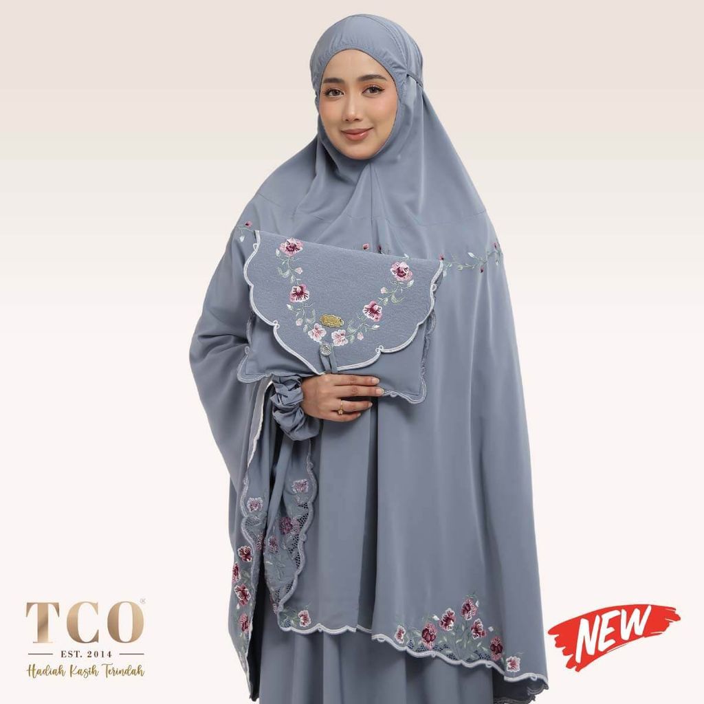 01_Telekung TCO Mekar Luxe Icy Gray New