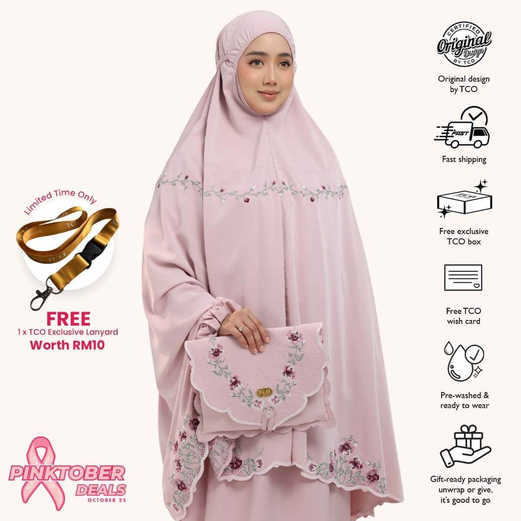 04_Telekung TCO Mekar Luxe Dusty Rose