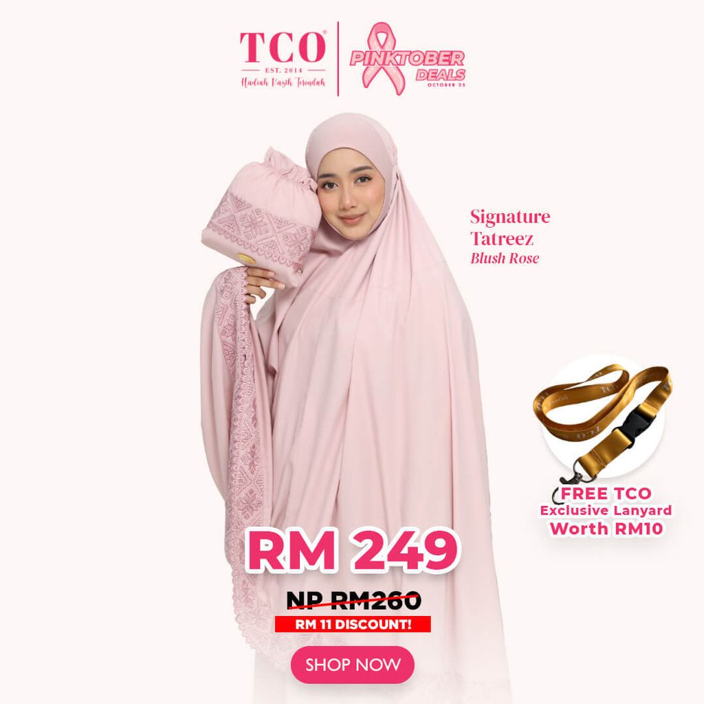 Telekung Signature Tatreez by TCO - IG Post
