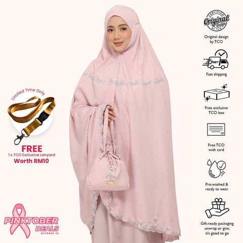 07_Telekung TCO Signature Tulip Blush Rose