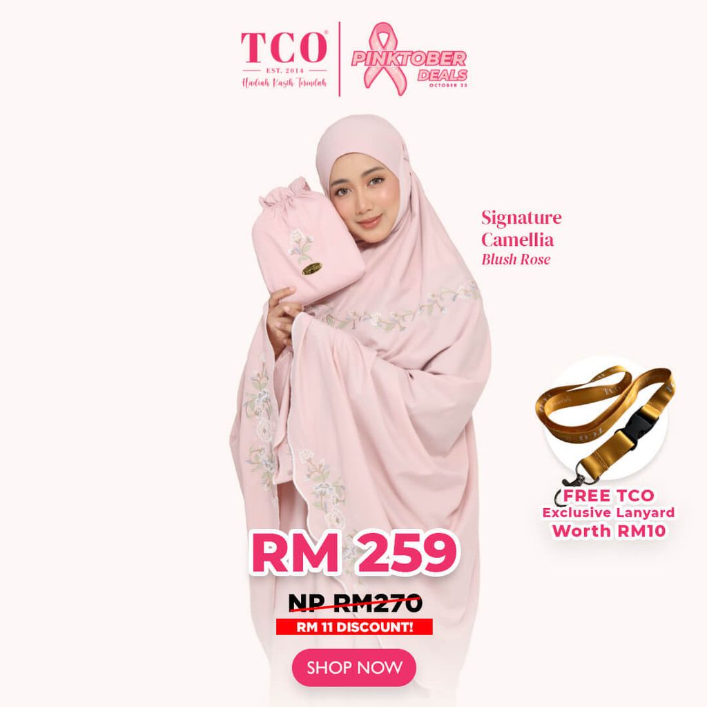 Telekung Signature Camellia by TCO - IG Post