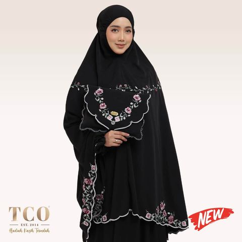 01_Telekung TCO Mekar Luxe Jet Black New