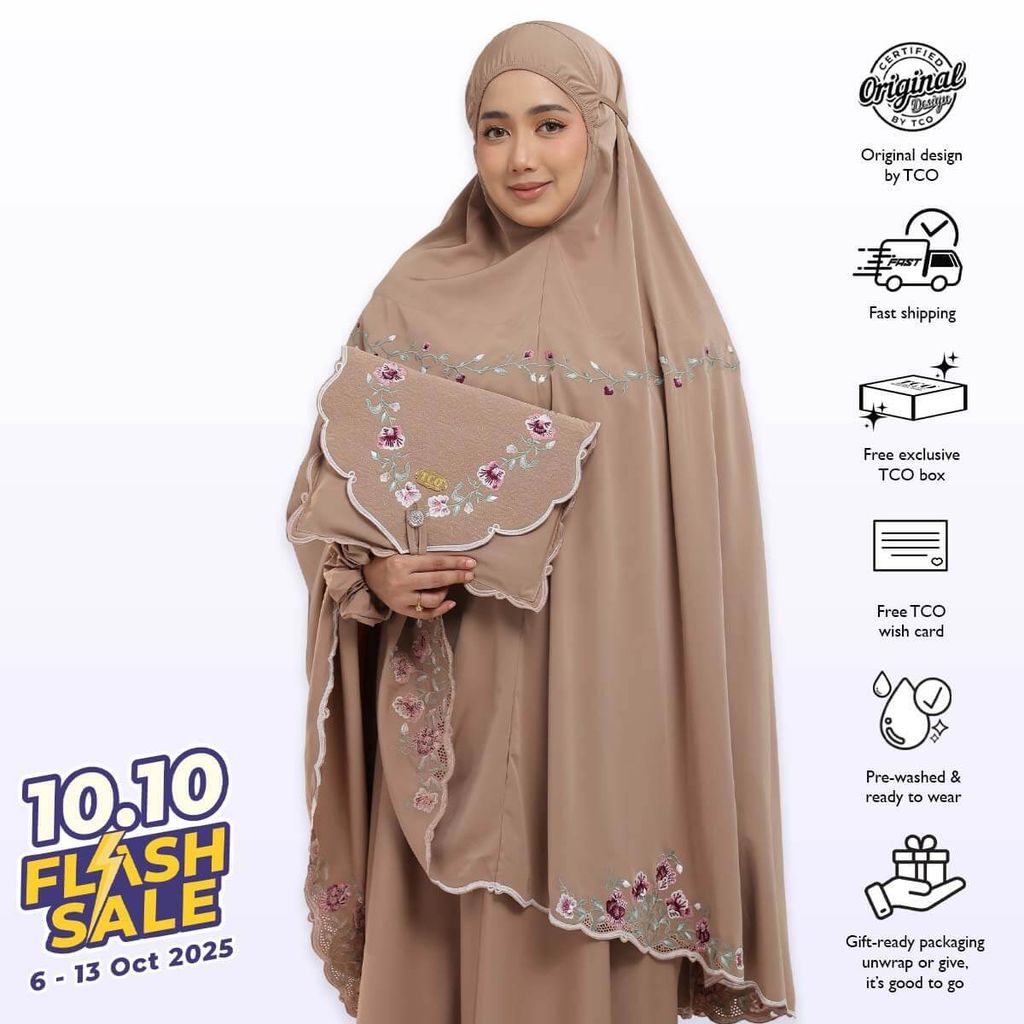 02_Telekung TCO Mekar Luxe Coco Mocha