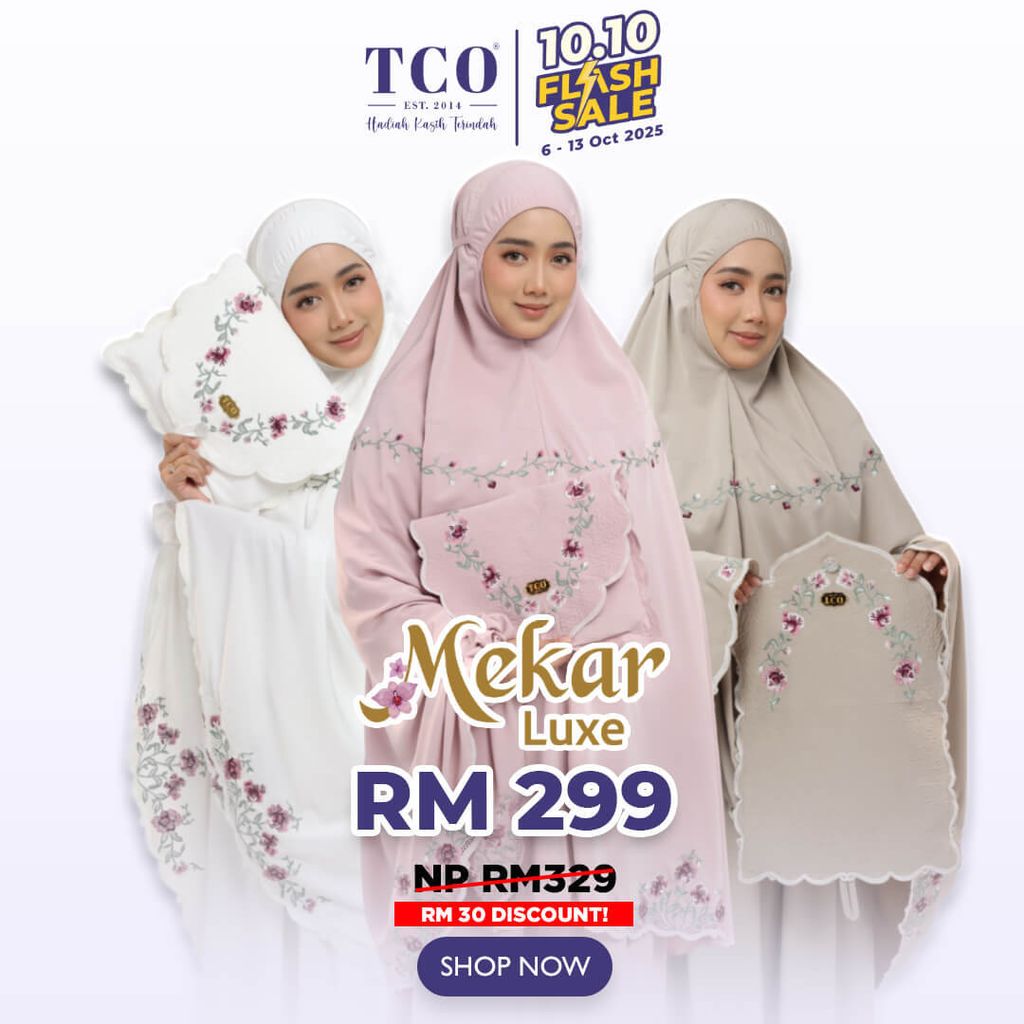 Telekung Mekar Luxe by TCO - IG Post