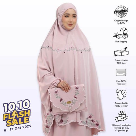 05_Telekung TCO Mekar Luxe Dusty Rose