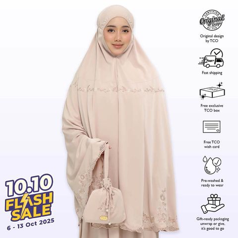 04_Telekung TCO Windy Luxe Almondy Latte