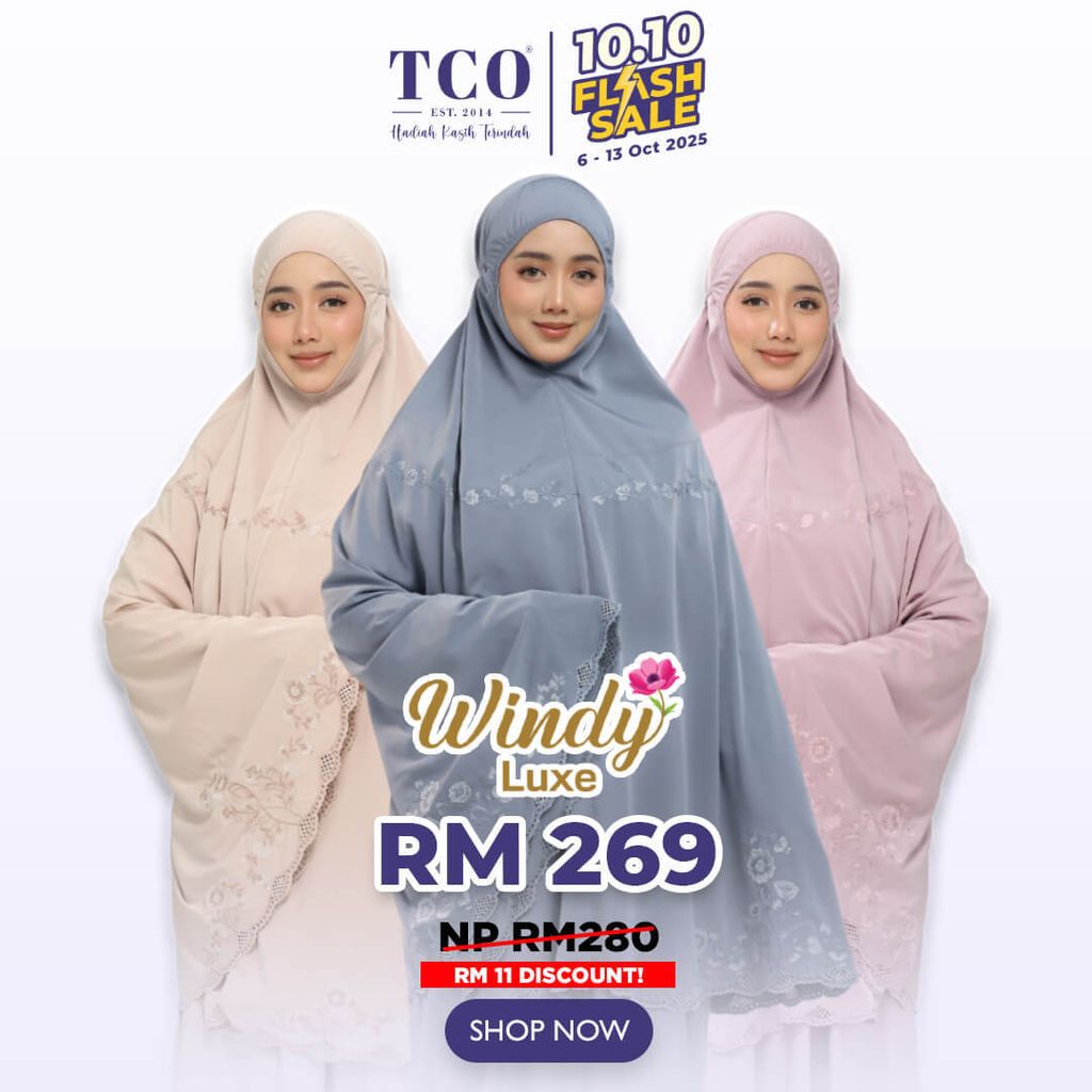 Telekung Windy Luxe by TCO - IG Post