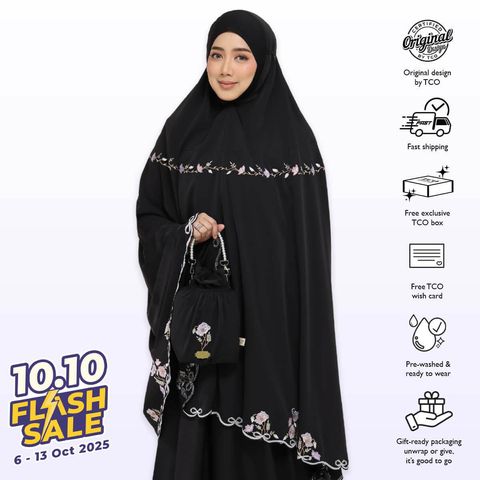 05_Telekung TCO Blossom Luxe Jet Black