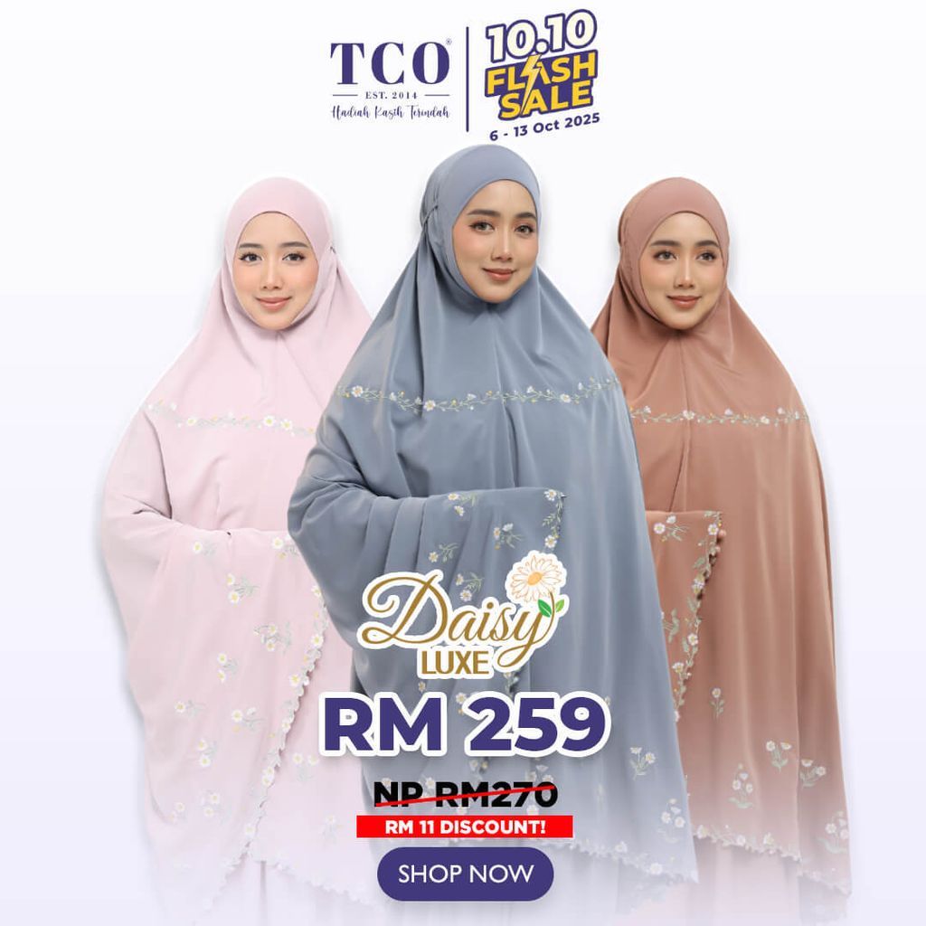 Telekung Daisy Luxe by TCO - IG Post