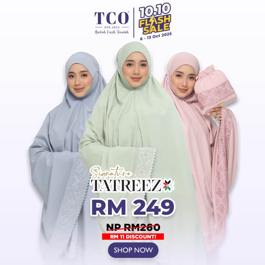 Telekung Signature Tatreez by TCO - IG Post