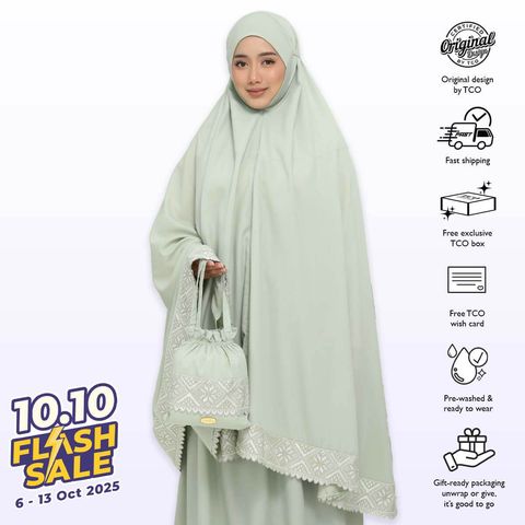 07_Telekung TCO Signature Tatreez Pale Olive