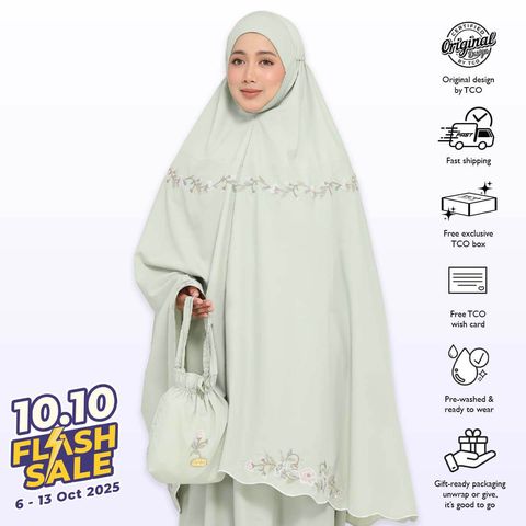 07_Telekung TCO Signature Camellia Pale Olive