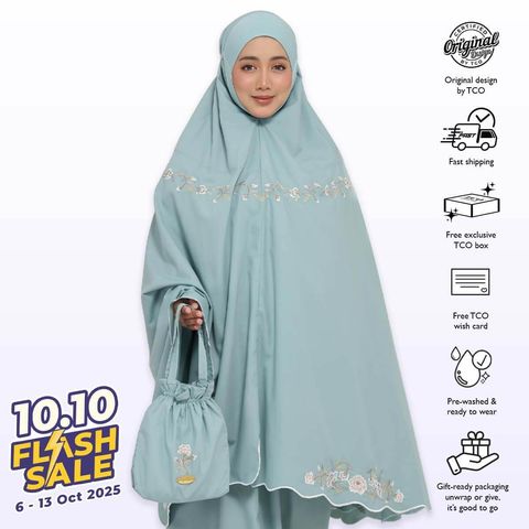 08_Telekung TCO Signature Camellia Frosty Aqua