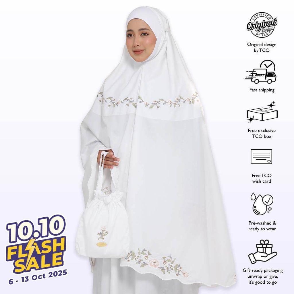 09_Telekung TCO Signature Camellia Pearl White