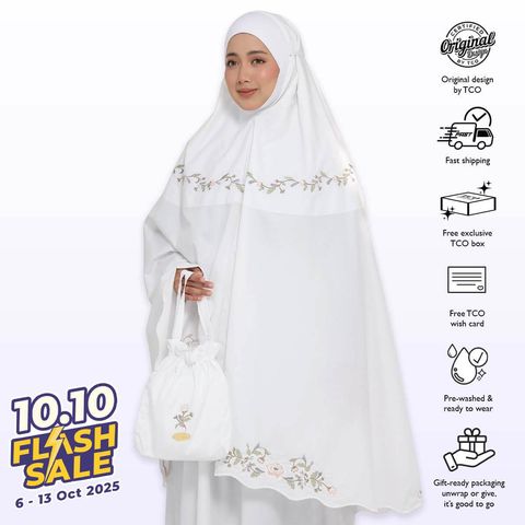 09_Telekung TCO Signature Camellia Pearl White