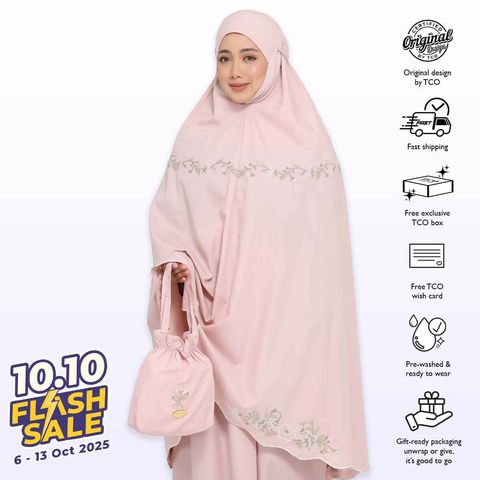 05_Telekung TCO Signature Camellia Blush Rose