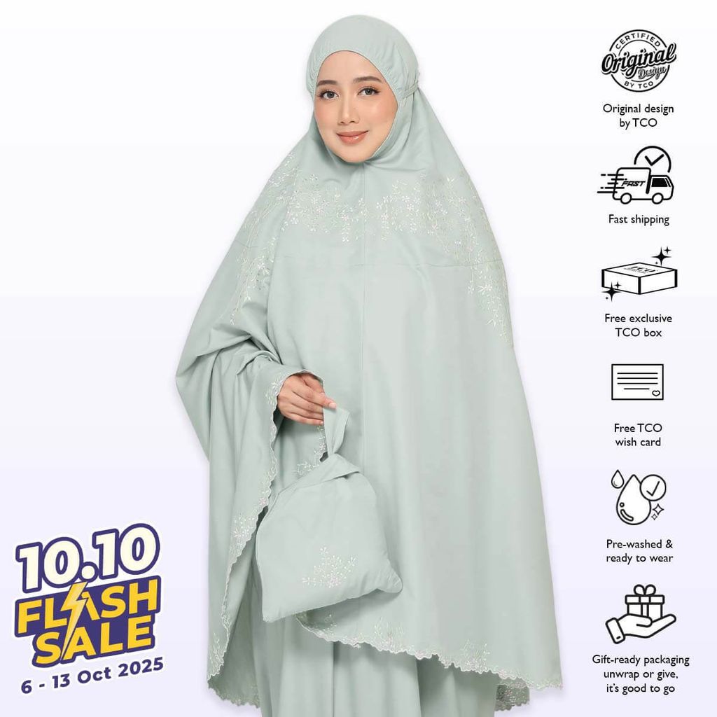 01_Telekung TCO Melor Dusty Green
