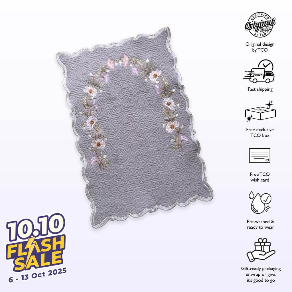 01_TCO Blossom Mini Sajaddah Gray Lilac