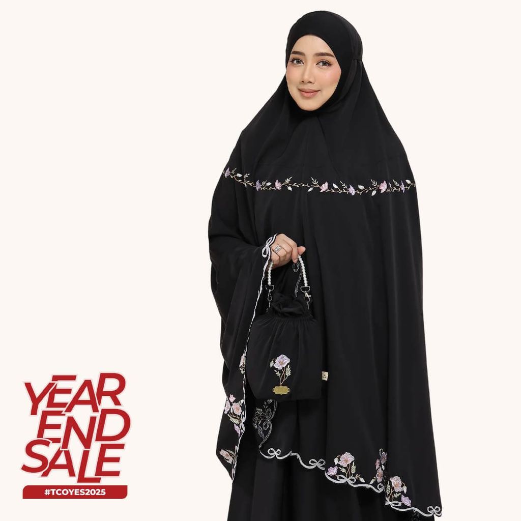 04_Telekung TCO Blossom Luxe Jet Black