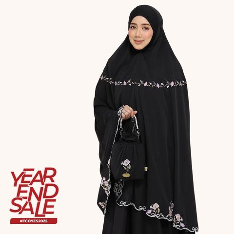 04_Telekung TCO Blossom Luxe Jet Black