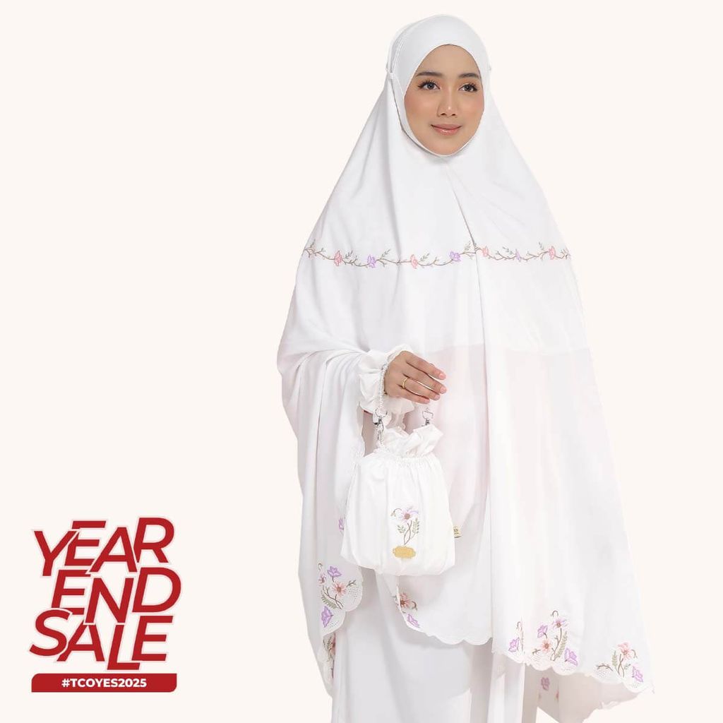 06_Telekung TCO Blossom Luxe Off White