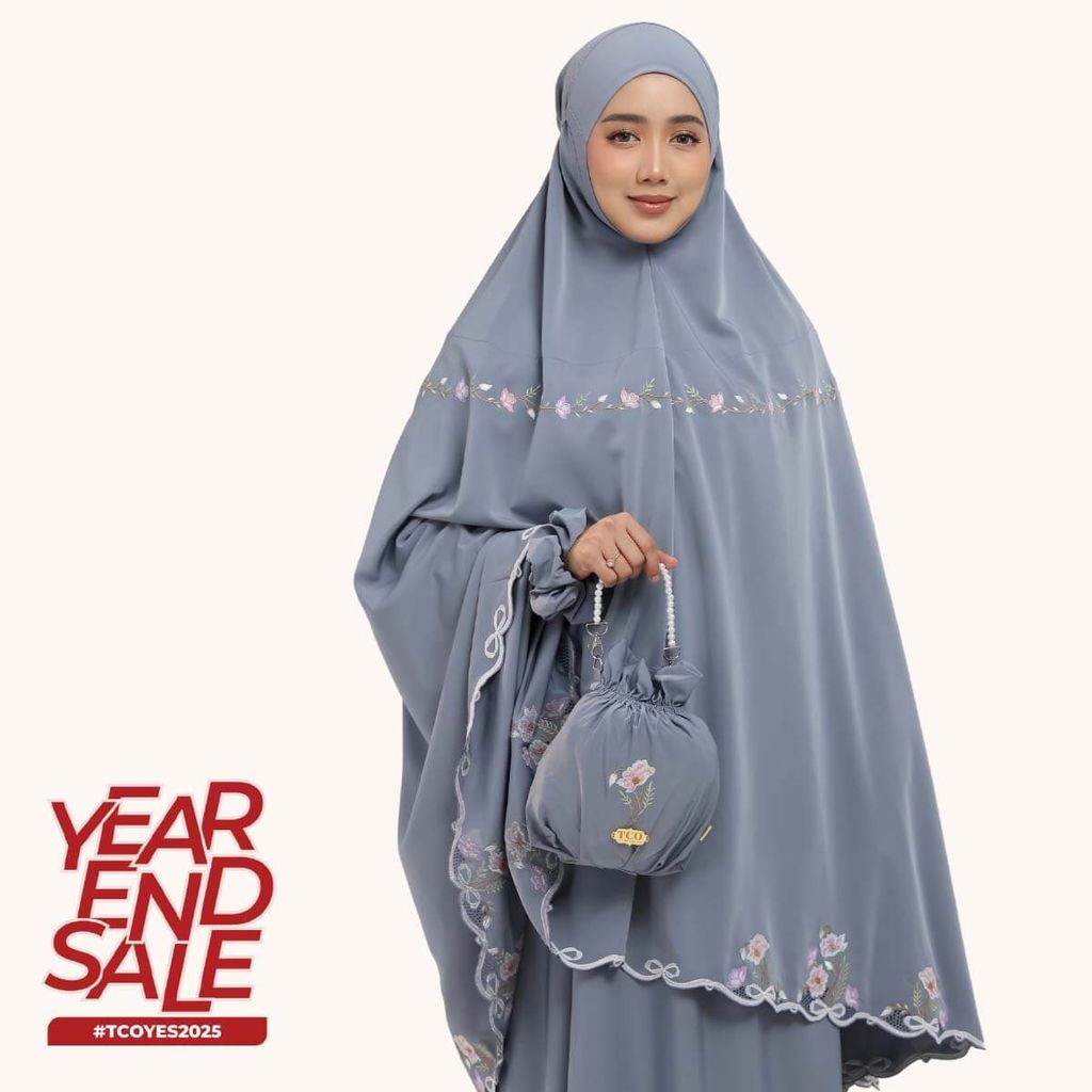 03_Telekung TCO Blossom Luxe Icy Gray