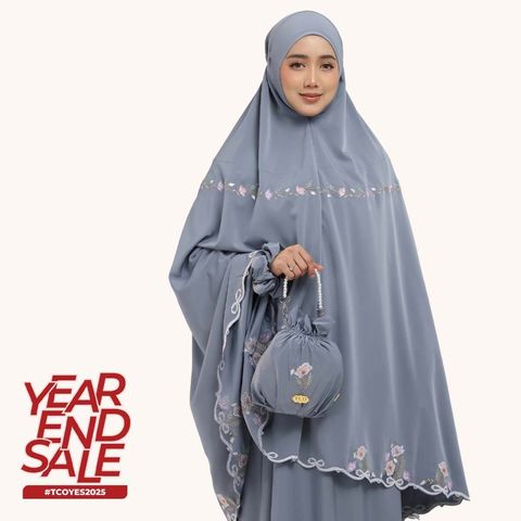 03_Telekung TCO Blossom Luxe Icy Gray