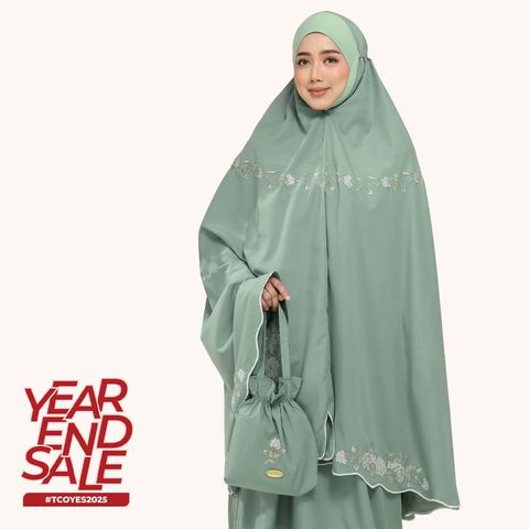 03_Telekung TCO Signature Camellia Moss Sage