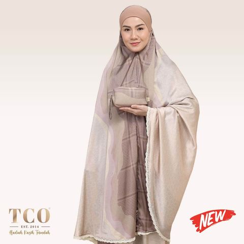 01_Telekung TCO Travel Ezi Linea Sandy Brown New