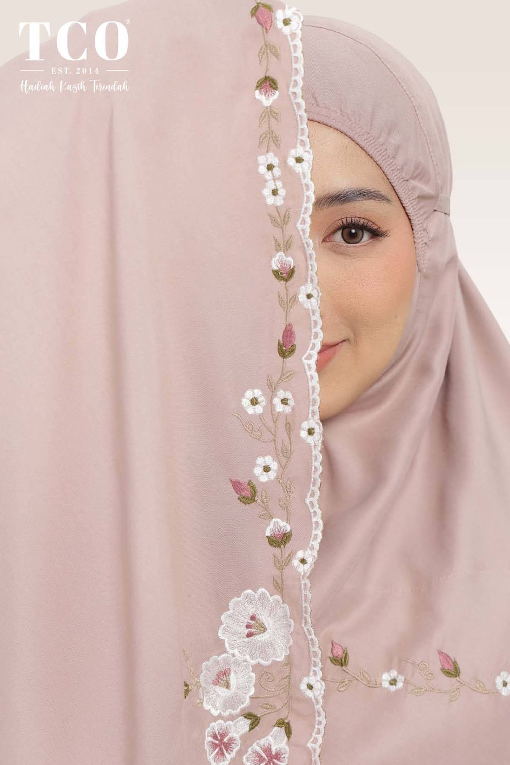 05_Telekung TCO Pearl Yasmine Creamy Mocha