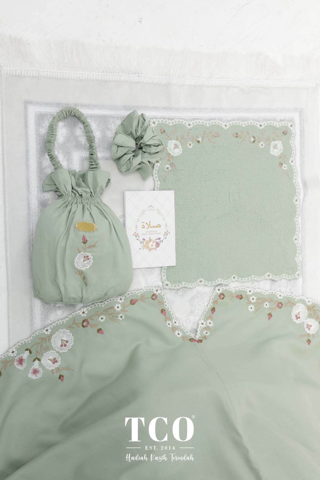 07_Telekung TCO Pearl Yasmine Dusty Green