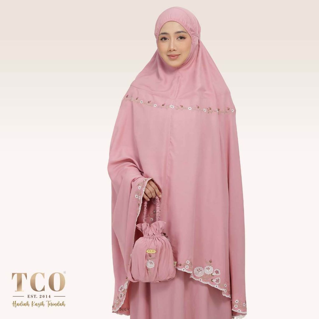 01_Telekung TCO Pearl Yasmine Pastel Rose