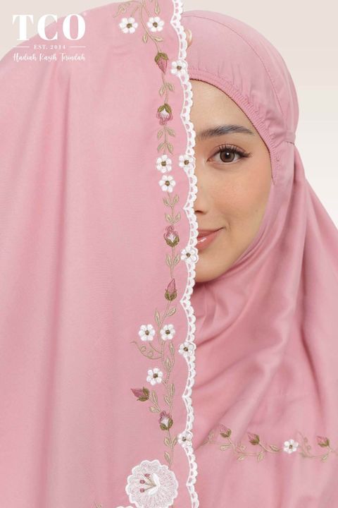 05_Telekung TCO Pearl Yasmine Pastel Rose
