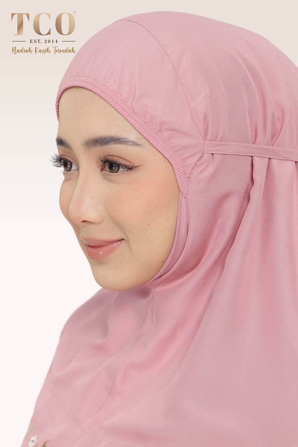 04_Telekung TCO Pearl Yasmine Pastel Rose