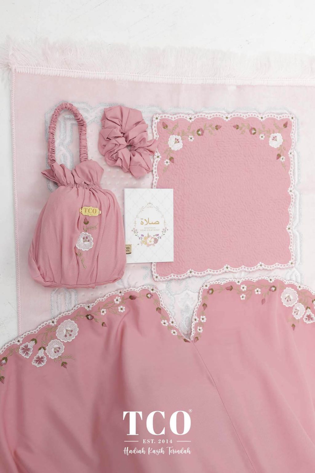 07_Telekung TCO Pearl Yasmine Pastel Rose