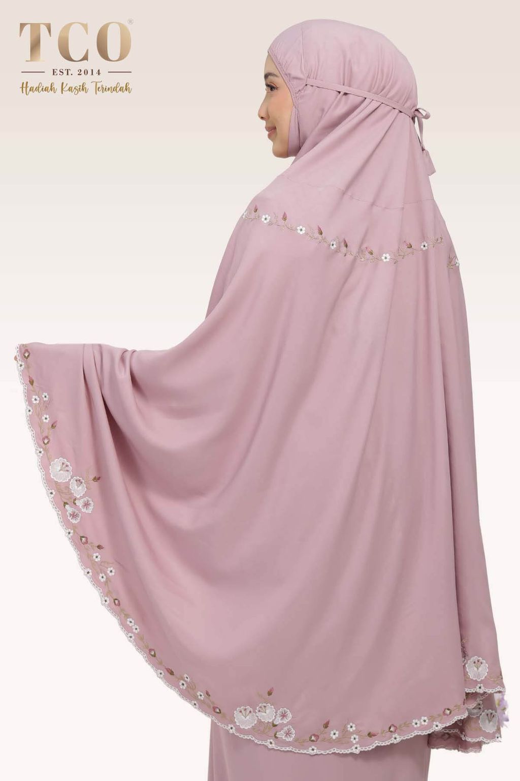 03_Telekung TCO Pearl Yasmine Plum Mauve