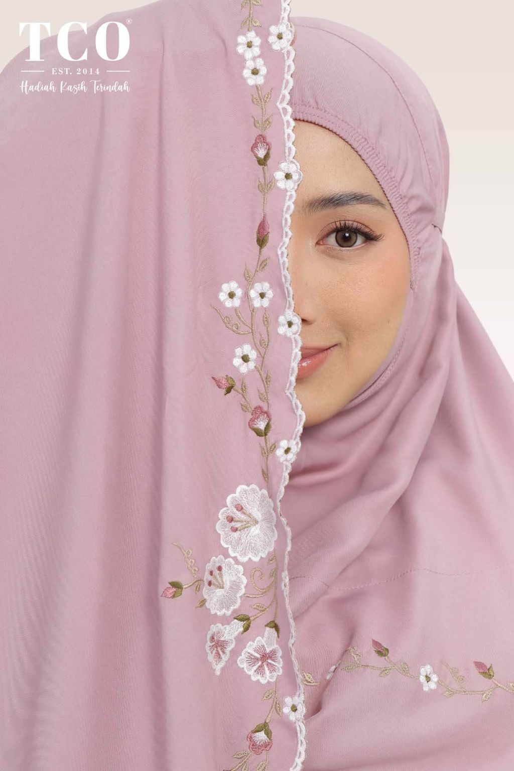 05_Telekung TCO Pearl Yasmine Plum Mauve