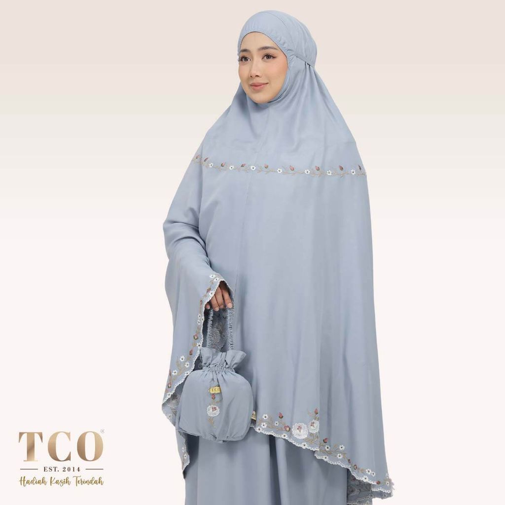 01_Telekung TCO Pearl Yasmine Smoky Bluish